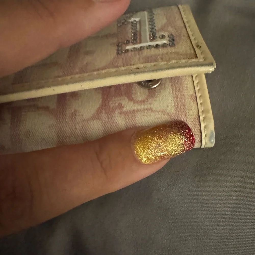 Dior rhinestone wallet